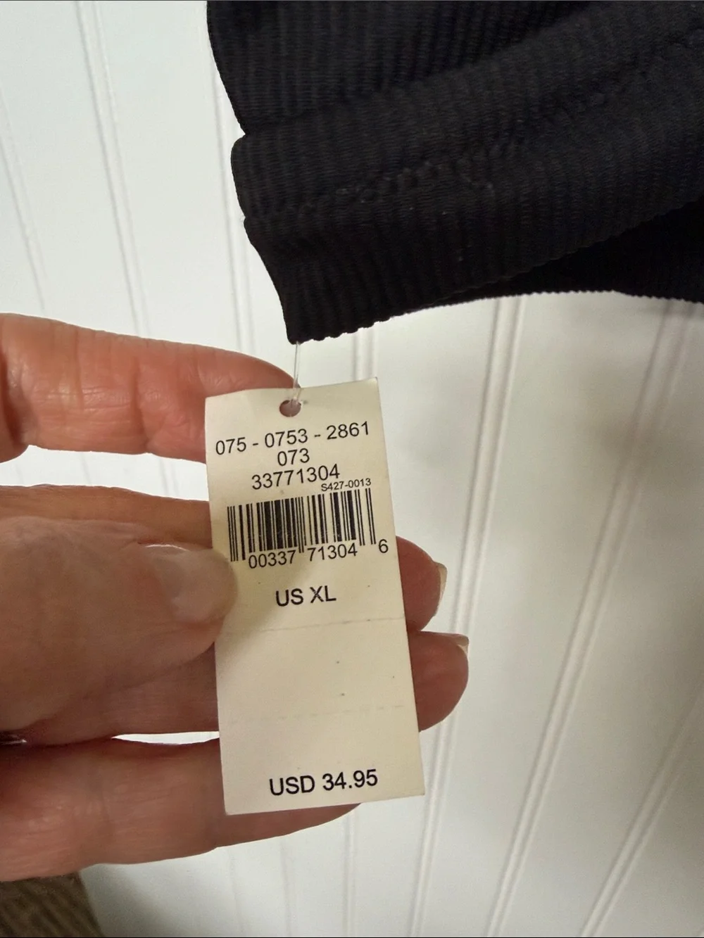 aerie Black Ribbed Scoop Bralette - Picture 2 of 3